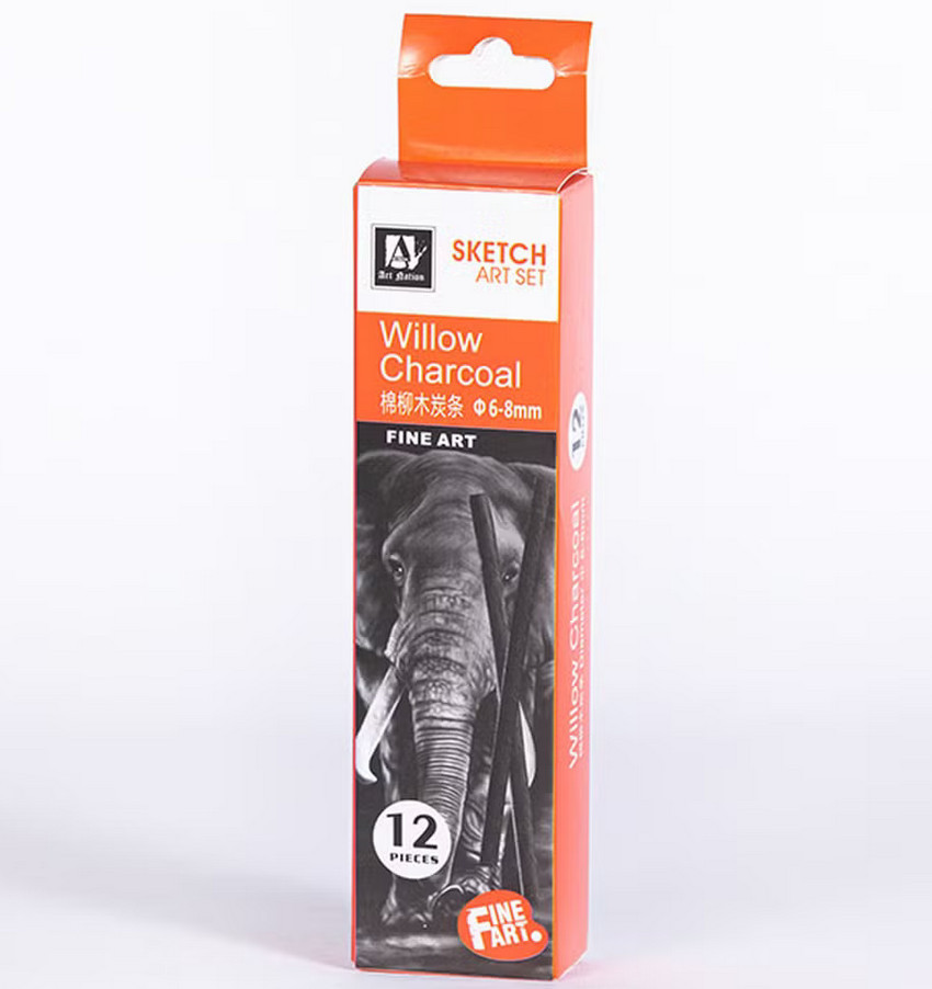 Вербове вугілля 20шт 4-5 мм/6-8 мм Art Nation