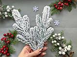 Гілка хвої лита "Ялина засніжена блакитна маленька 5-ка" (штучна хвоя), фото 5
