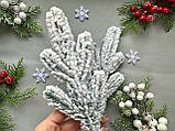 Гілка хвої лита "Ялина засніжена блакитна маленька 5-ка" (штучна хвоя), фото 6
