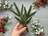 Гілка хвої лита "Альпійська Ялина 5-ка" зелена (штучна хвоя), фото 6