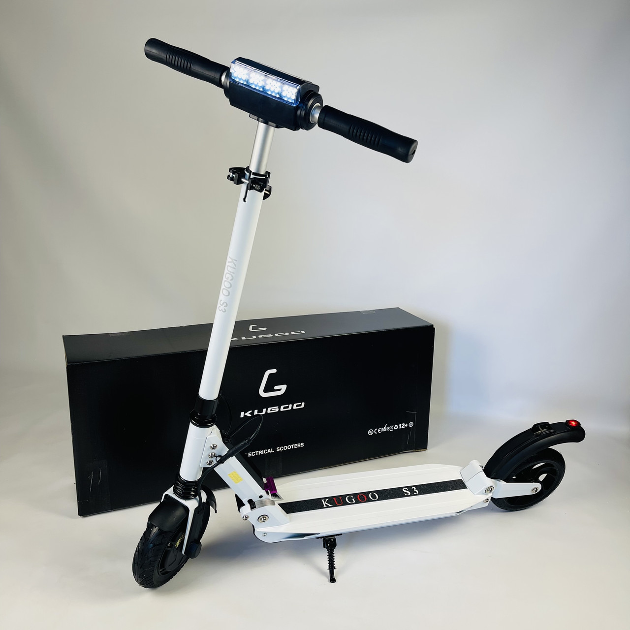 Електросамокат KUGOO S3 Jilong 8.8Ah 450W білий + сумка-чохол