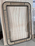 Дерев'яна  рама для дзеркала з ротангом, фото 3