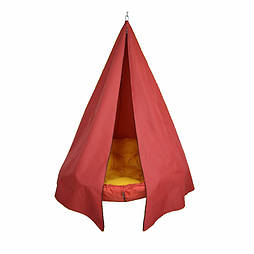 Тент дощовик для підвісного крісла качелі круглого, чохол для садової гойдалки одномісної, навіс від дощу для гойдалки