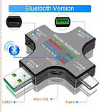 J7-S Bluetooth універсальний багатофункціональний цифровий USB тестер вольтметр - амперметр ватметр 3-32В 7А, фото 2