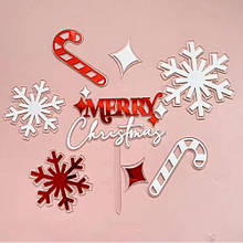 Акриловий топер "MERRY CHRISTMAS" (набір прикрас)