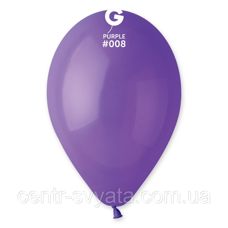 Латексна кулька Gemar 12"(30 см) #008 Пастель фіолетовий