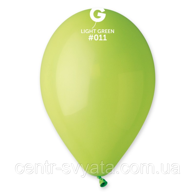 Латексна кулька Gemar 12"(30 см) #011 Пастель салатовий