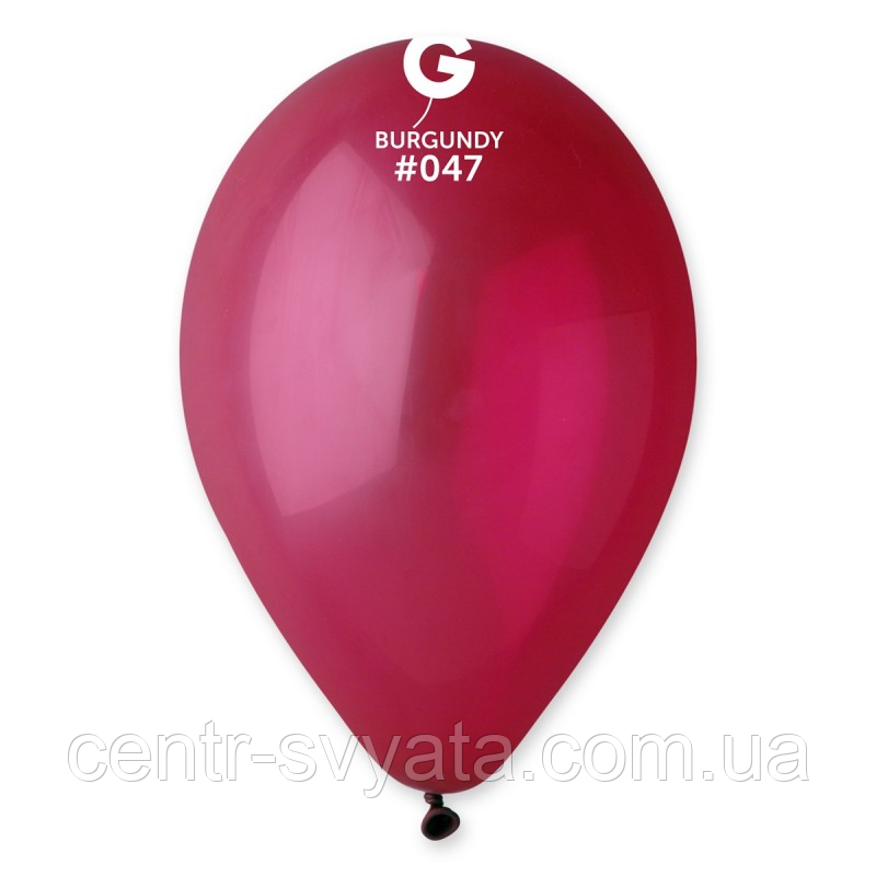 Латексна кулька Gemar 12"(30 см) #047 Пастель бургундія