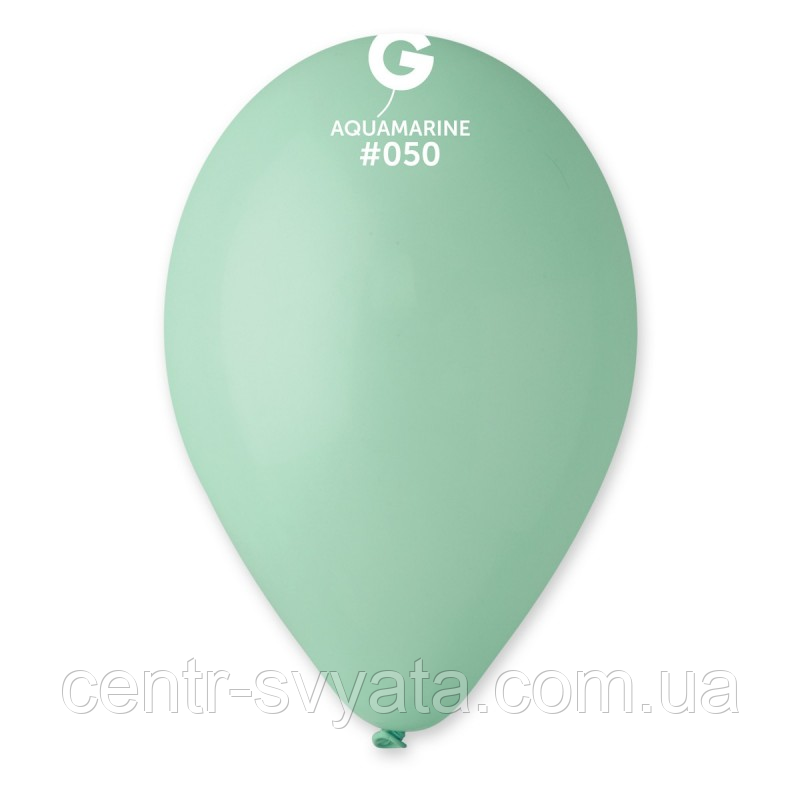 Латексна кулька Gemar 10"(26 см) #050 Пастель аквамарин