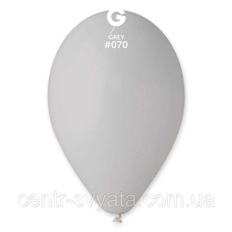 Латексна кулька Gemar 12"(30 см) #070 Пастель сірий