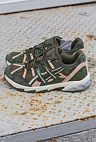 Зимові Чоловічі Кросівки Asics Gel-Sonoma 15-50 Gore-Tex / Асікс Гел-Сонома 15-50 Гор Текс Зелені з Бежевим, фото 4