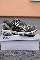 Зимові Чоловічі Кросівки Asics Gel-Sonoma 15-50 Gore-Tex / Асікс Гел-Сонома 15-50 Гор Текс Зелені з Бежевим, фото 6