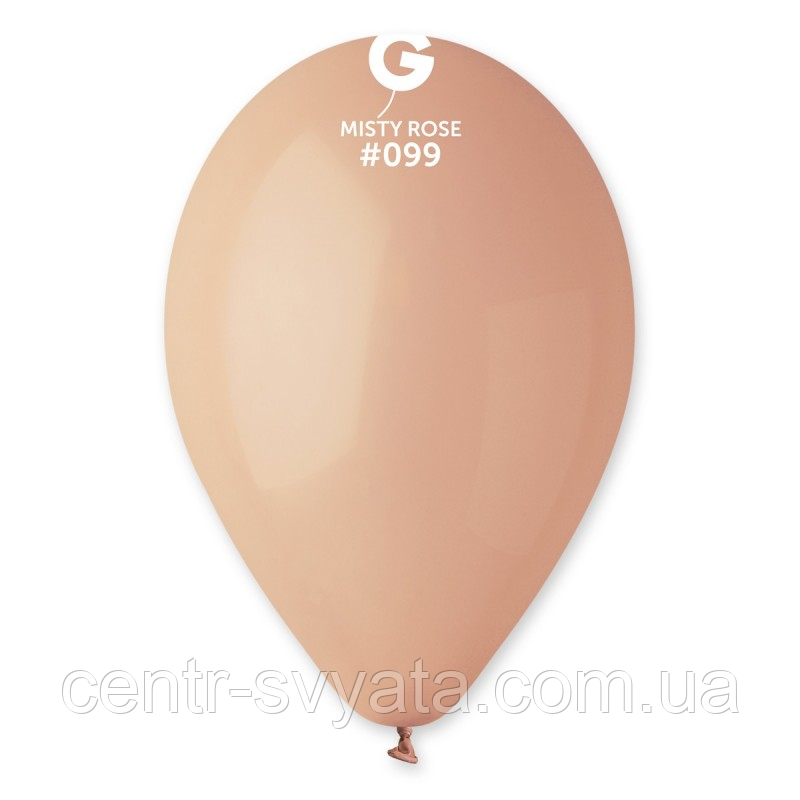 Латексна кулька Gemar 10"(26 см) #099 Пастель туманний рожевий
