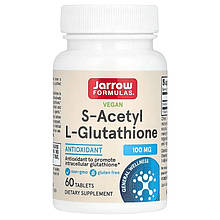 Ацетил-глутатіон Jarrow Formulas "S-Acetyl L-Glutathione" 100 мг (60 таблеток)