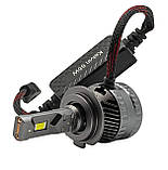 Світлодіодні лампи з цоколем h7 Kelvin 65W 8000Lm 6000K з обманкою Гарантія, фото 2