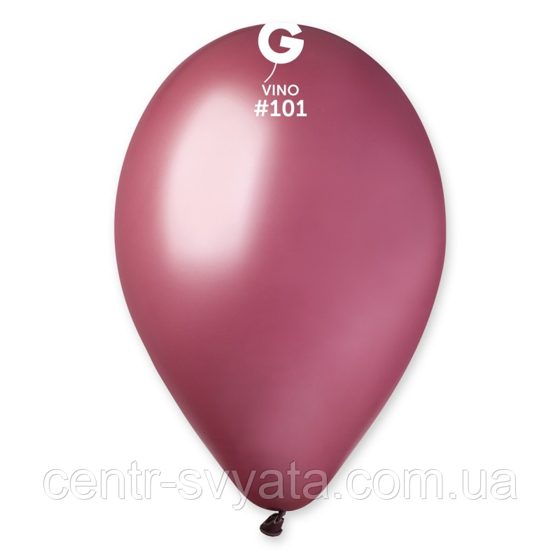 Латексна кулька Gemar 12"(30 см) #101 Vino | Пастель винний