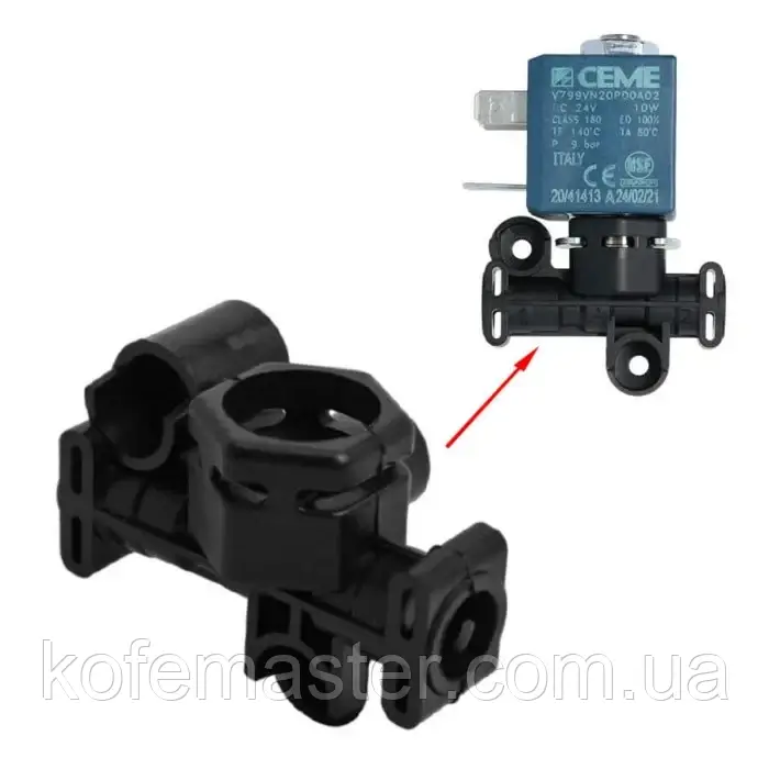Корпус електромагнітного клапана кавомашин Philips 24V двоходового S14 (9 bar), 421944082931, фото 1