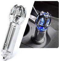 Ионизатор-Очиститель воздуха автомобильный Ion Dobra LUX Silver, LUXERY STYLE