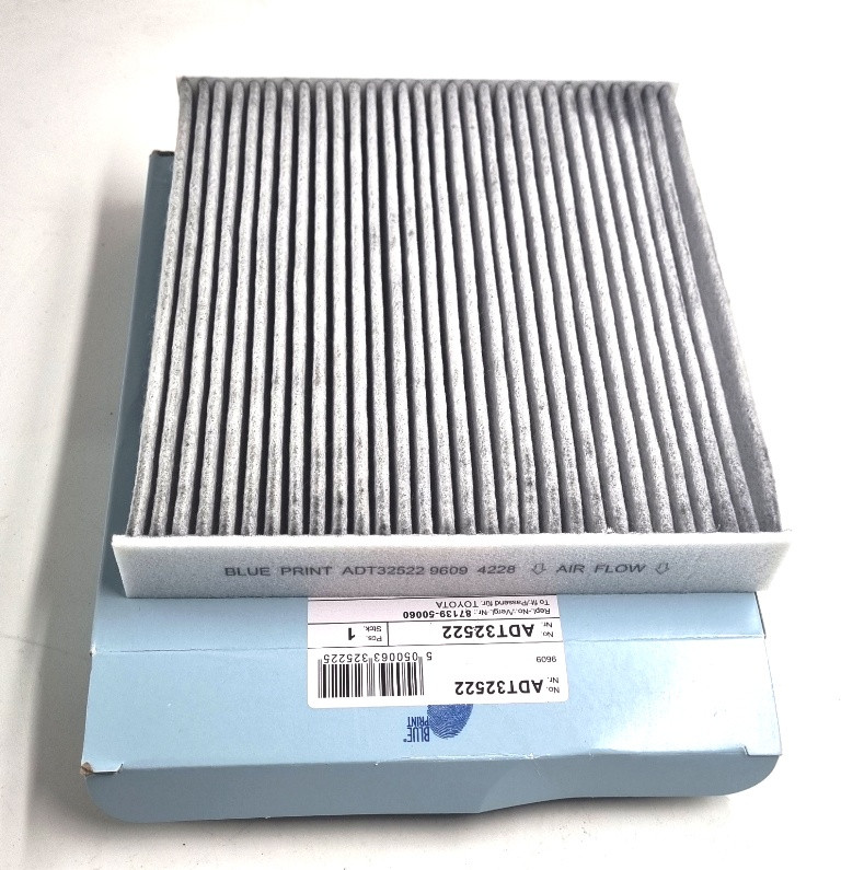 Фільтр салону вугільний BLUE PRINT ADT32522 Тойота Авенсіс, Камрі, Лексус RX OEM 87139-30040, фото 1