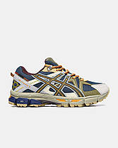 Зимові Чоловічі Кросівки Asics Gel-Kahana 8 Gore-Tex Blue Beige / Асікс Гел-Кахана 8 Гор Текс Сині з Бежевим, фото 3