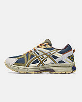 Зимові Чоловічі Кросівки Asics Gel-Kahana 8 Gore-Tex Blue Beige / Асікс Гел-Кахана 8 Гор Текс Сині з Бежевим, фото 5
