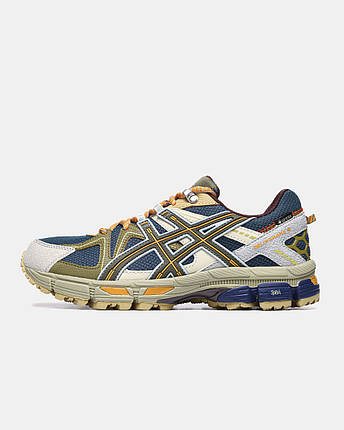 Зимові Чоловічі Кросівки Asics Gel-Kahana 8 Gore-Tex Blue Beige / Асікс Гел-Кахана 8 Гор Текс Сині з Бежевим, фото 1
