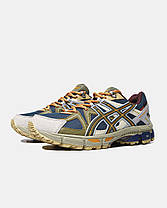Зимові Чоловічі Кросівки Asics Gel-Kahana 8 Gore-Tex Blue Beige / Асікс Гел-Кахана 8 Гор Текс Сині з Бежевим, фото 6