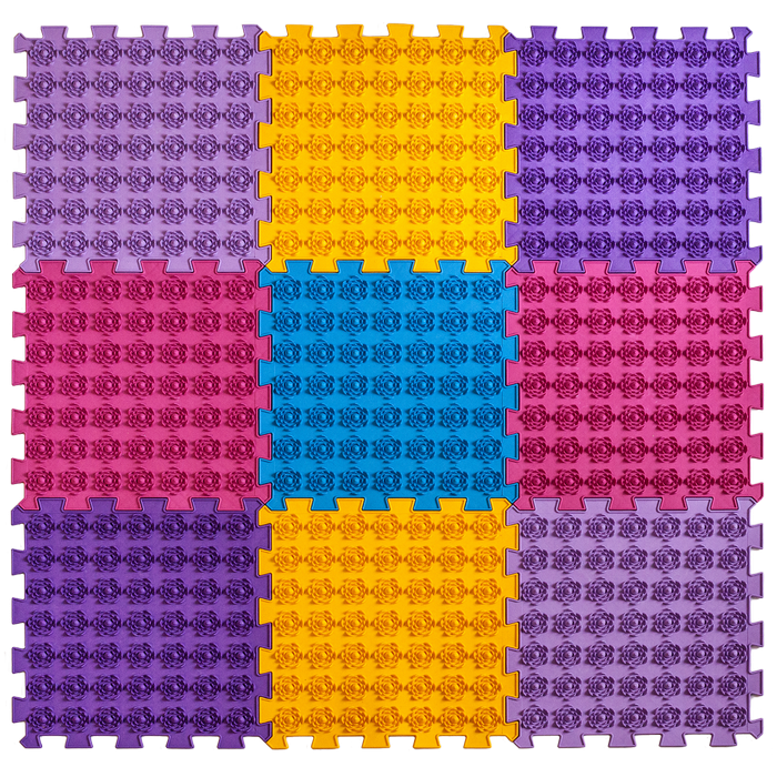 Акупунктурний масажний килимок Лотос 9 елементів Ортек,Україна, фото 1