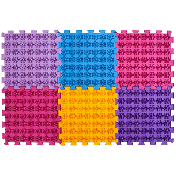 Акупунктурний масажний килимок Лотос 6 елементів Ортек Україна, фото 1