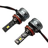 Світлодіодні LED-лампи H11 для Nissan Rogue Xtrail KELVIN 65 W 6000 K 8000 Lm, фото 8