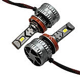 Світлодіодні LED-лампи H11 для Nissan Rogue Xtrail KELVIN 65 W 6000 K 8000 Lm, фото 9