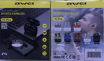 Bluetooth-навушники AWEI T1 PRO TWS Bluetooth (120 шт./ящ)