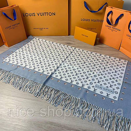 Хустка Louis Vuitton кашемір із бахромою, фото 6