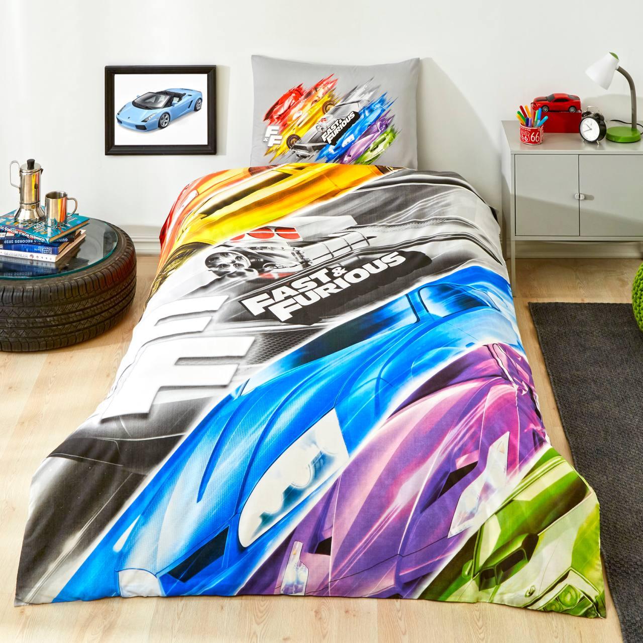 Постільна білизна TAC Disney 160×220 см Fast and Furious Action, фото 1