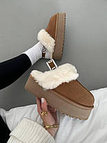 Зимові Жіночі Черевики UGG Funkette Brown / УГГ Фанкетт Коричневі, фото 3