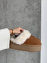 Зимові Жіночі Черевики UGG Funkette Brown / УГГ Фанкетт Коричневі, фото 4
