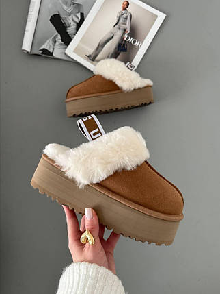 Зимові Жіночі Черевики UGG Funkette Brown / УГГ Фанкетт Коричневі, фото 1