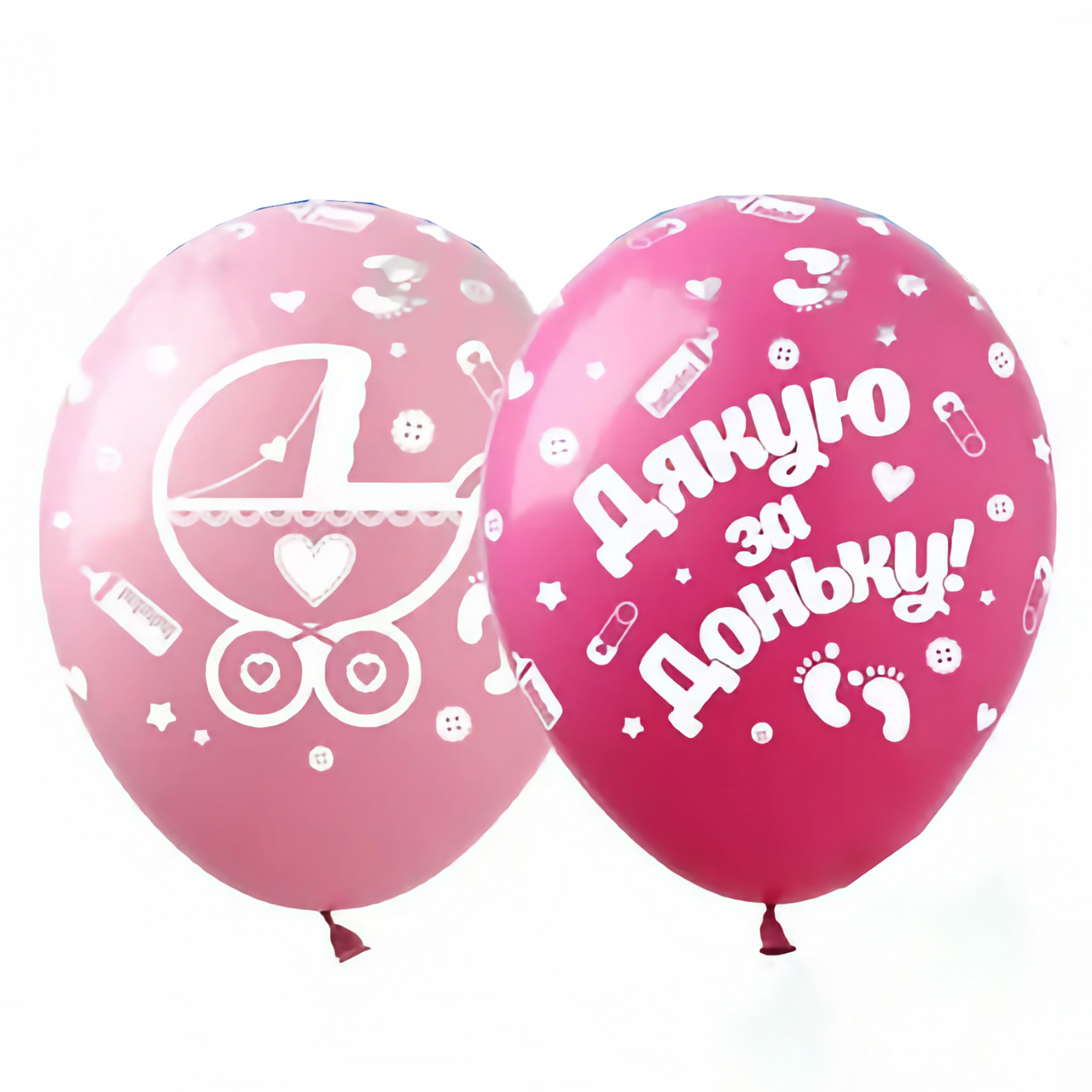 Латексні кулі 12" (30 см)  Дякую за доньку! 10 шт