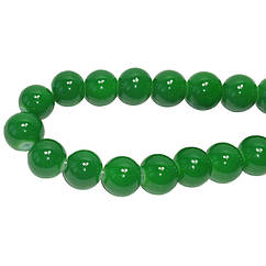 Намистини 4 мм Нитка 80 см Зелені тон 113 для Біжутерії, Фурнітура для Прикрас, Рукоділля, Браслетів, Чокера