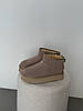 Зимові Жіночі Черевики UGG Classic Ultra Mini Platform Beige / УГГ Класик Ультра Міні Платформ Бежеві, фото 7
