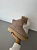 Зимові Жіночі Черевики UGG Classic Ultra Mini Platform Beige / УГГ Класик Ультра Міні Платформ Бежеві, фото 6