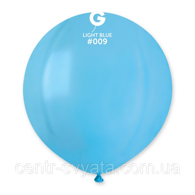 Латексна кулька Gemar 19"(48 см) #009 Пастель блакитний