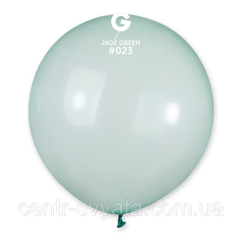 Латексна кулька Gemar 19"(48 см) #023 Кристал прозорий зелений