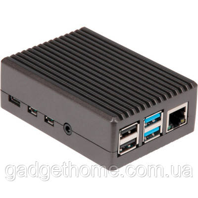 ТОП! Корпус для Мікро ПК Raspberry Pi Pi 4B Black Aluminium Alloy (RA759) - (gHome), фото 1