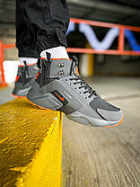 Зимові Чоловічі Кросівки Nike Huarache Acronym Black Orange / Найк Хуарачі Акронім Чорні з Помаранчевим, фото 4