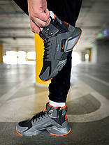 Зимові Чоловічі Кросівки Nike Huarache Acronym Black Orange / Найк Хуарачі Акронім Чорні з Помаранчевим, фото 6
