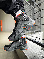 Зимові Чоловічі Кросівки Nike Huarache Acronym Black Orange / Найк Хуарачі Акронім Чорні з Помаранчевим, фото 5
