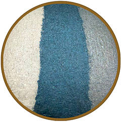 Тіні для Повік LDM запечені Триколірні, Кольори Світло-сірий, Синій, Білий Тон 06 Декоративна Косметика Макіяж