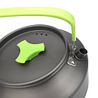 Чайник Ranger Turist 1.6 L RA 9958 похідний з анодованого алюмінію для 4 осіб компактний чорний/зелений, фото 7