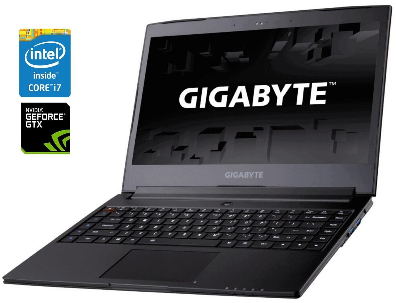 Ноутбук Б-клас Gigabyte Aero 14/ 14" (2560x1440)/ Core i7-7700HQ/ 16 GB RAM/ 512 GB SSD/ GeForce GTX 1060 6GB